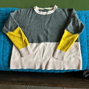 Boden Colorblock wool and cashmere blend sweater